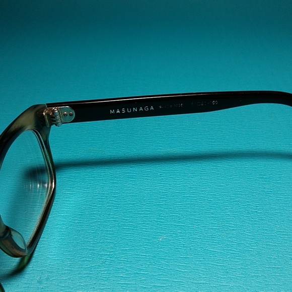 Masunaga eyeglass frames 029 Green/Brown tortoise - Picture 4 of 8